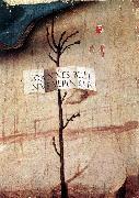 BELLINI, Giovanni Small Tree with Inscription (fragment) Germany oil painting artist
